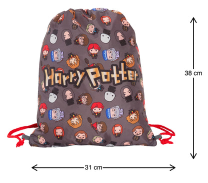 Harry Potter Chibi Drawstring Gym Bag Kids School Trainer Swim Bag Backpack Gift