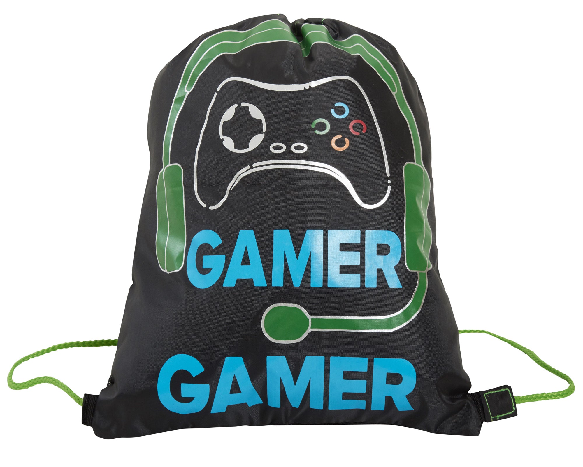 Boys Epic Gamer Drawstring Gym Bag Gaming Sports Swim School PE Kit Bag Sack
