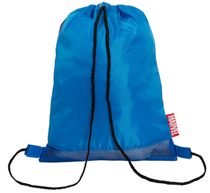 Boys Marvel Captain America Drawstring Gym Bag Avengers Sports Swimming PE Kit