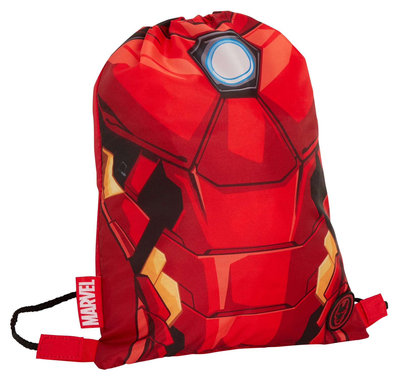 Boys Marvel Iron Man Drawstring Gym Bag Avengers Sports Swimming PE Kit Backpack