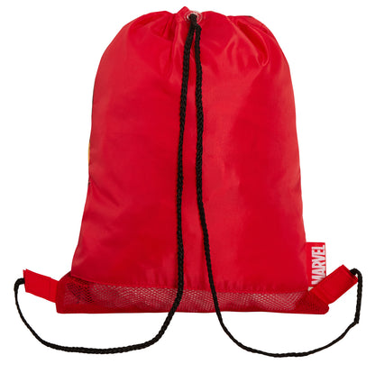 Boys Marvel Iron Man Drawstring Gym Bag Avengers Sports Swimming PE Kit Backpack