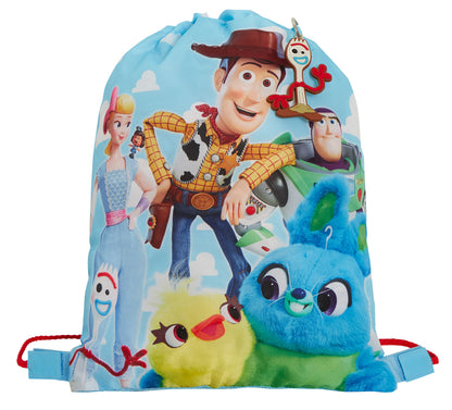 Boys Girls Toy Story 4 Drawstring Gym Bag Kids Buzz Woody Forky Nursery Swim Bag