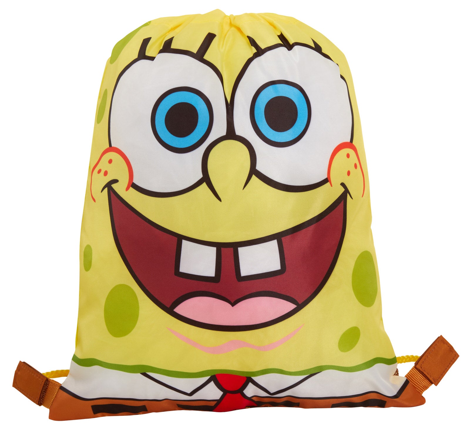 Kids SpongeBob SquarePants Gym Bag Boys Girls Drawstring School Swim Lunch Bag