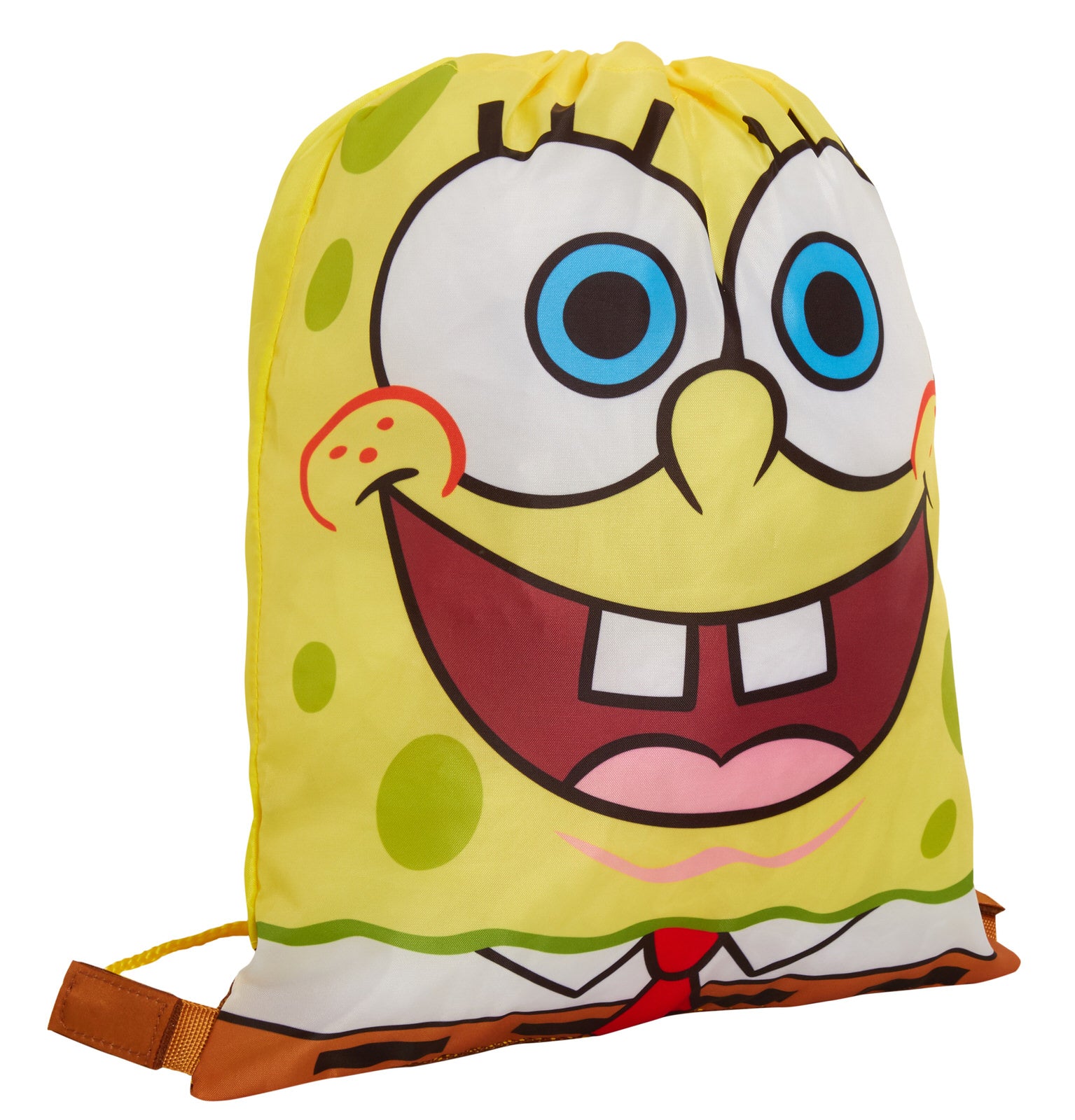 Kids SpongeBob SquarePants Gym Bag Boys Girls Drawstring School Swim Lunch Bag
