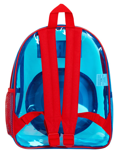 Captain America Transparent Backpack Boys Swimming Bag Clear School Rucksack