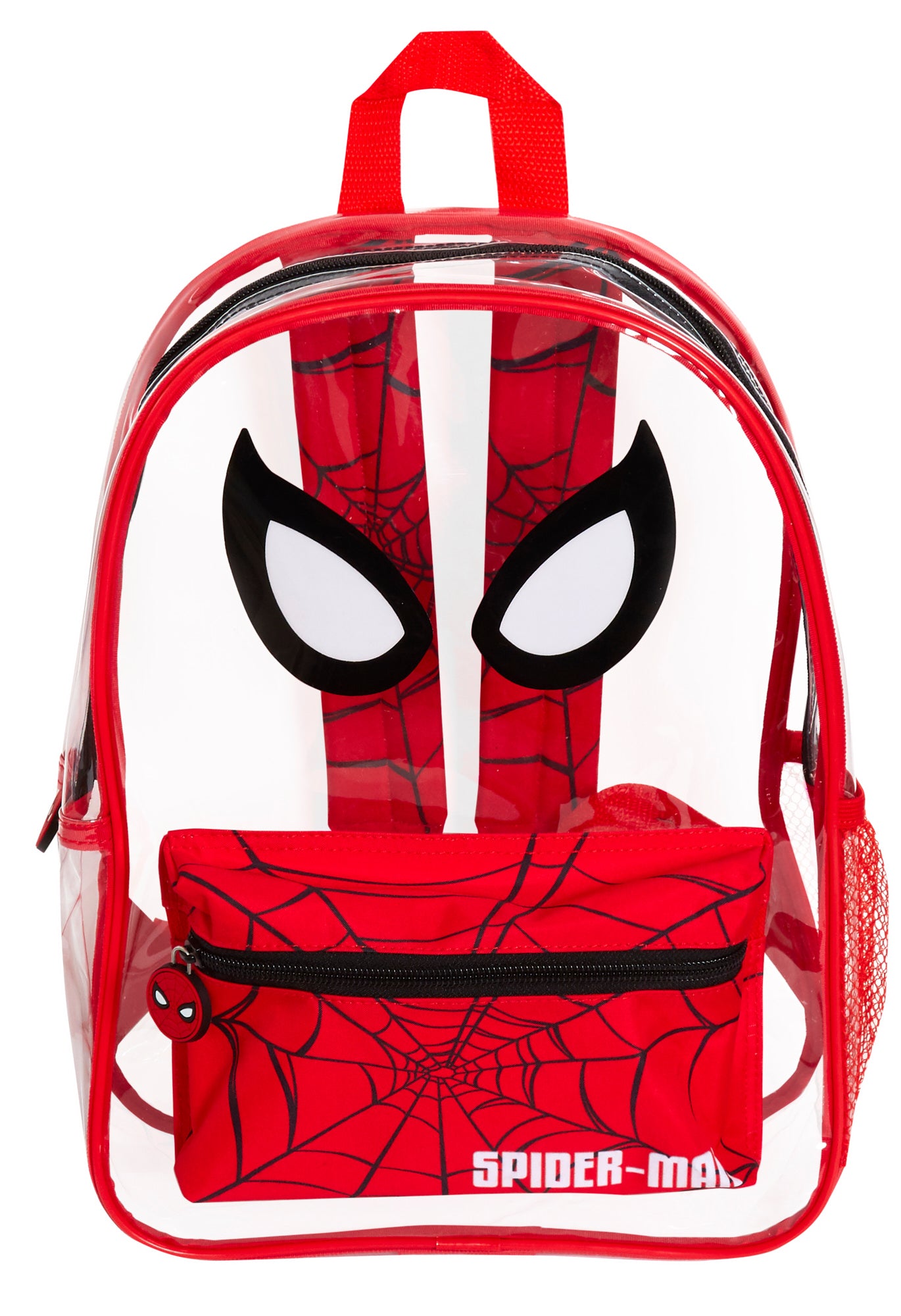 Spiderman Transparent Backpack Boys Swimming Bag Kids School Wipeable Clear Bag