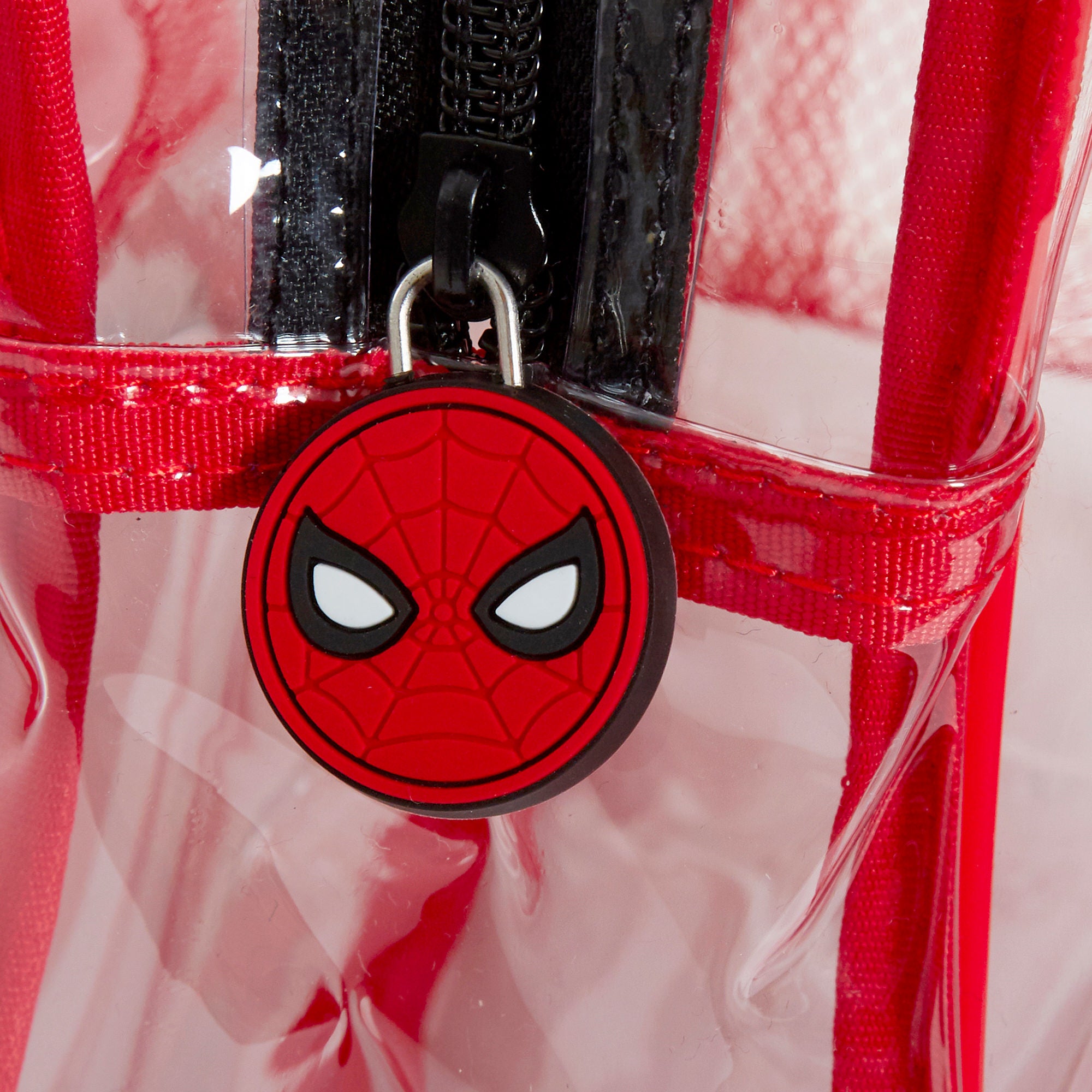 Spiderman Transparent Backpack Boys Swimming Bag Kids School Wipeable Clear Bag