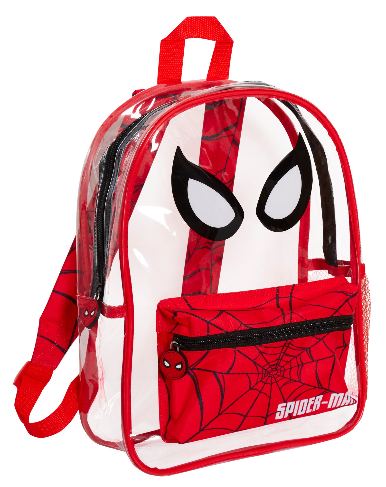 Spiderman Transparent Backpack Boys Swimming Bag Kids School Wipeable Clear Bag