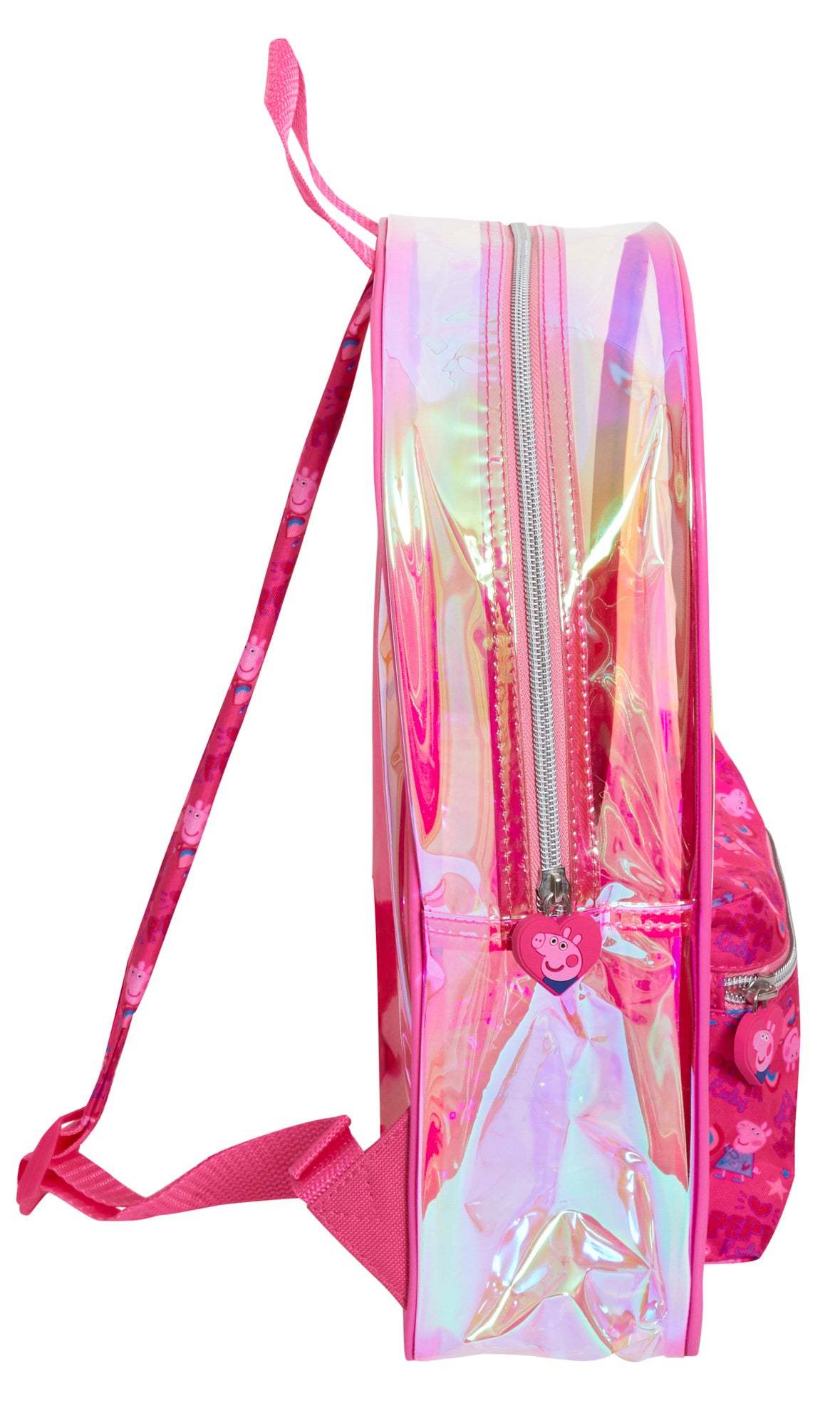 Peppa Pig Transparent Backpack Girls Swim Bag Kids Clear Wipeable Nursery Bag