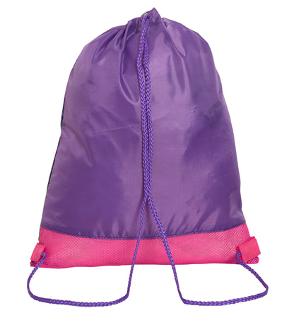 Disney Princess Drawstring Gym Bag Girls Trainer Swim Bag Kids Nursery Backpack