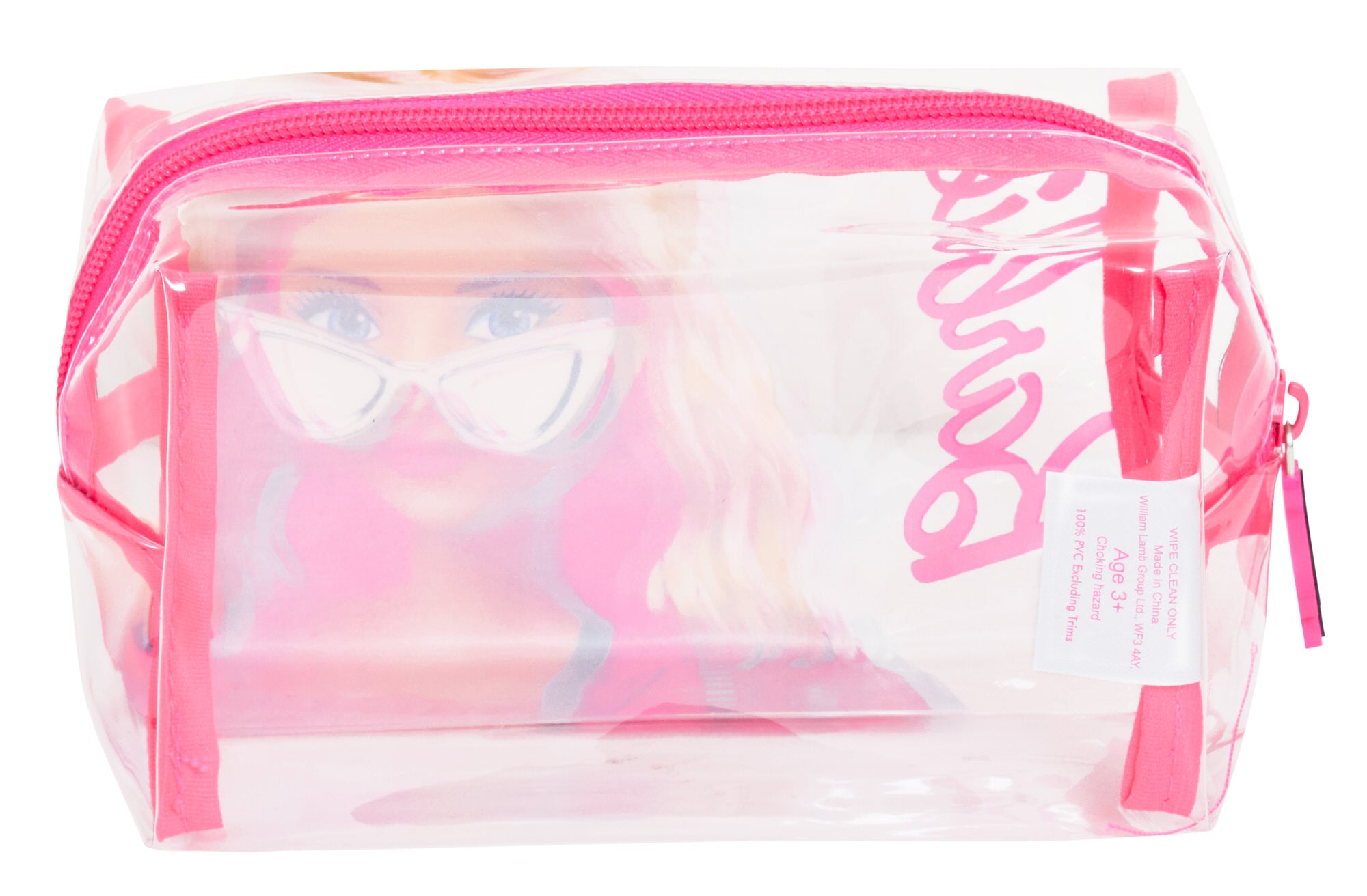 Barbie Clear Cosmetics Bag For Girls Womens Transparent Make Up Bag Pencil Case