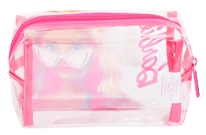 Barbie Clear Cosmetics Bag For Girls Womens Transparent Make Up Bag Pencil Case