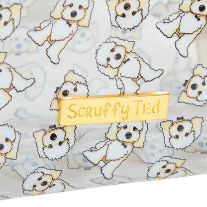 ScruffyTed Clear Cosmetics Bag Girls Cockapoo Make Up Toiletry Bag Pencil Case