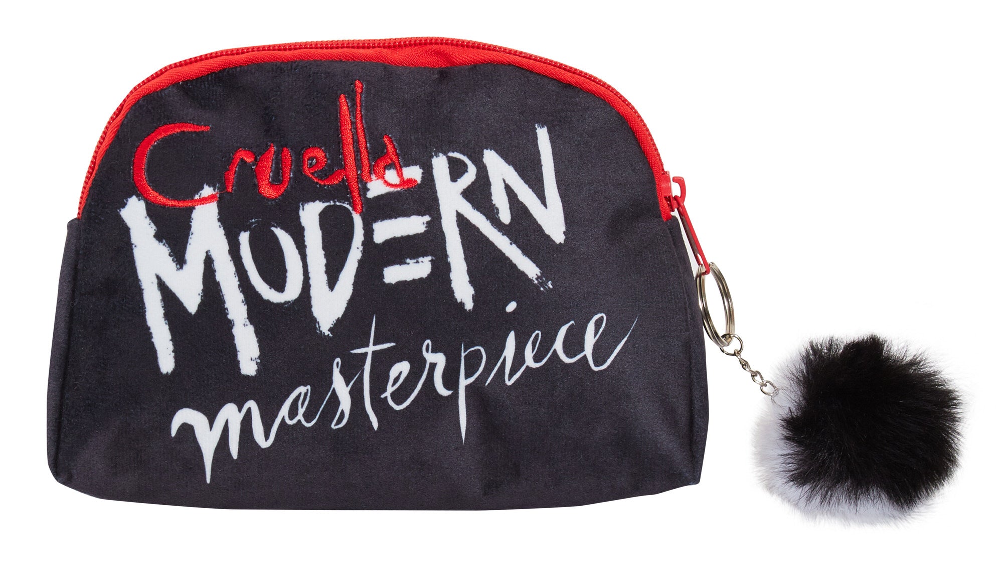 Cruella Make Up Bag for Women Disney Plush Cosmetic Toiletries Bag Pencil Case