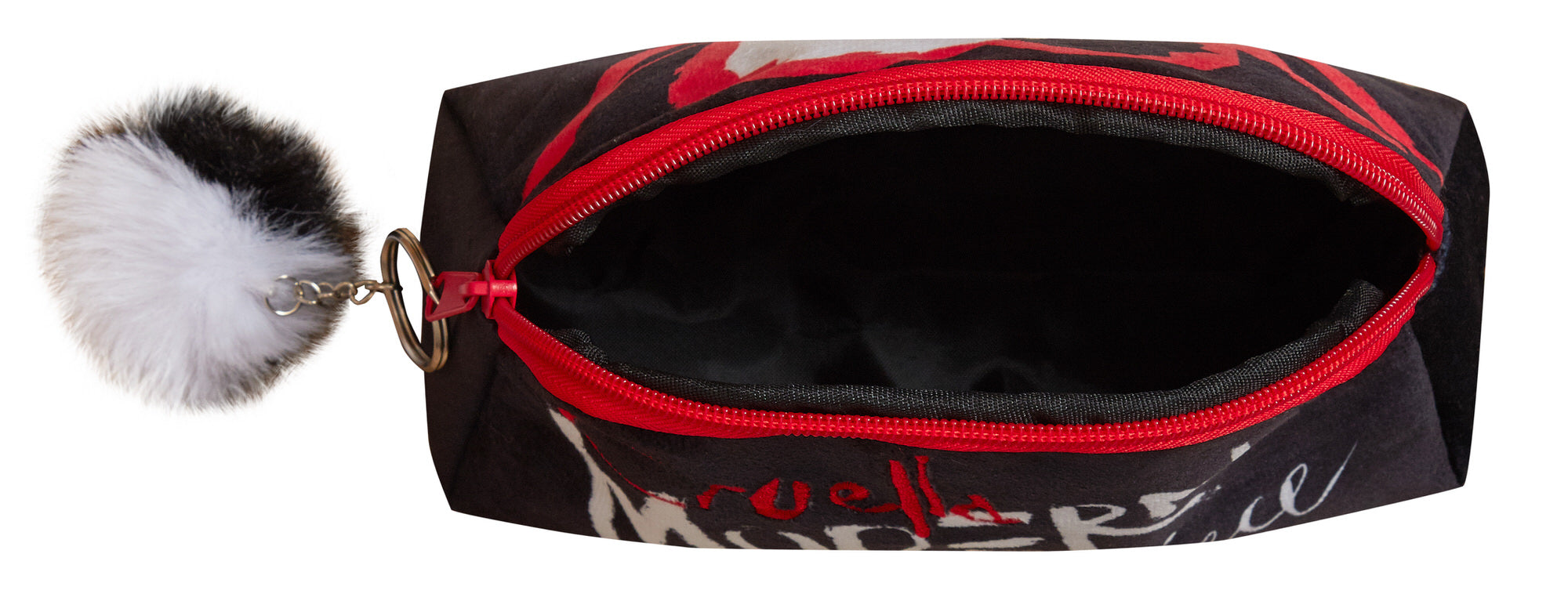 Cruella Make Up Bag for Women Disney Plush Cosmetic Toiletries Bag Pencil Case