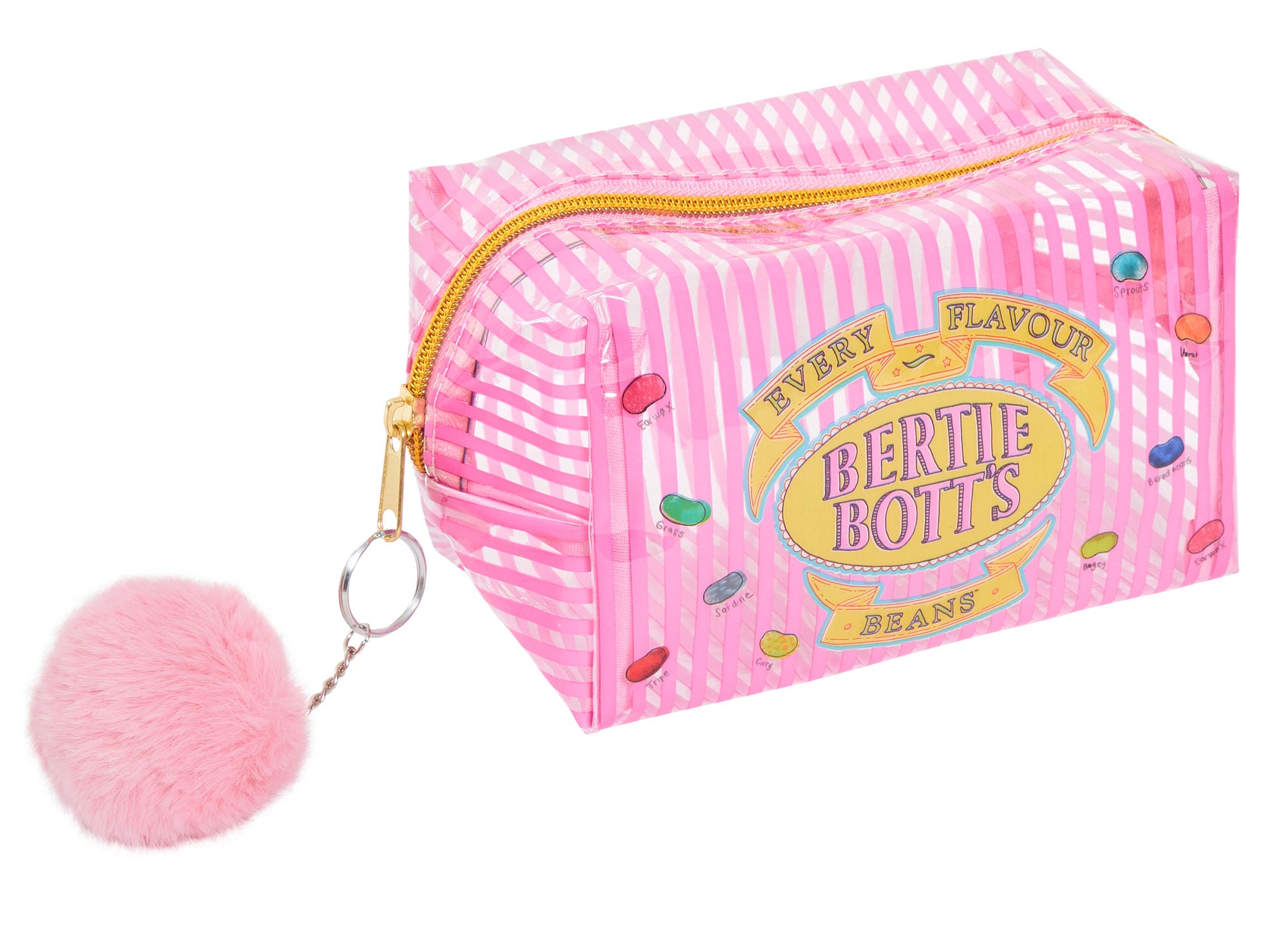 Harry Potter Clear Cosmetics Bag Bertie Botts Make Up Bag School Pencil Case