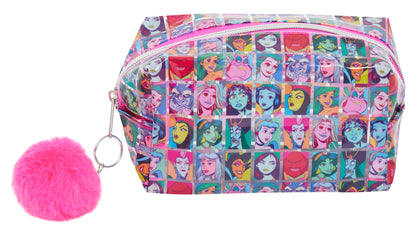 Disney Princess and Villains Make Up Bag Womens Cosmetic Toiletries Pencil Case