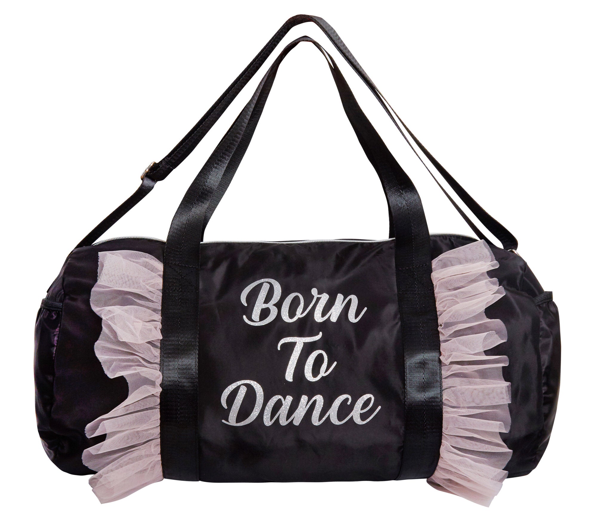 Born To Dance Barrel Bag Girls Holdall Duffle School Sports Ballet Gym Dance Bag