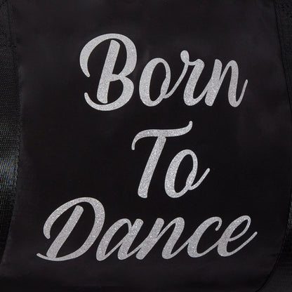 Born To Dance Barrel Bag Girls Holdall Duffle School Sports Ballet Gym Dance Bag