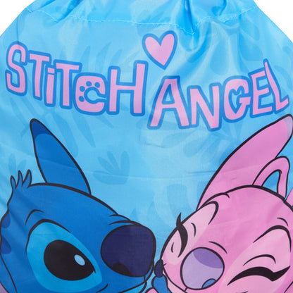 Disney Stitch Drawstring Gym Bag Girls Boys School Trainer Swim Bag Backpack