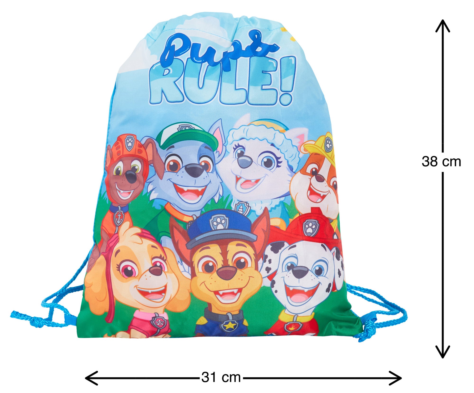 Paw Patrol Drawstring Gym Bag Marshall Chase Trainer Swim Bag Nursery Backpack