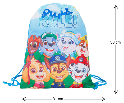 Paw Patrol Drawstring Gym Bag Marshall Chase Trainer Swim Bag Nursery Backpack
