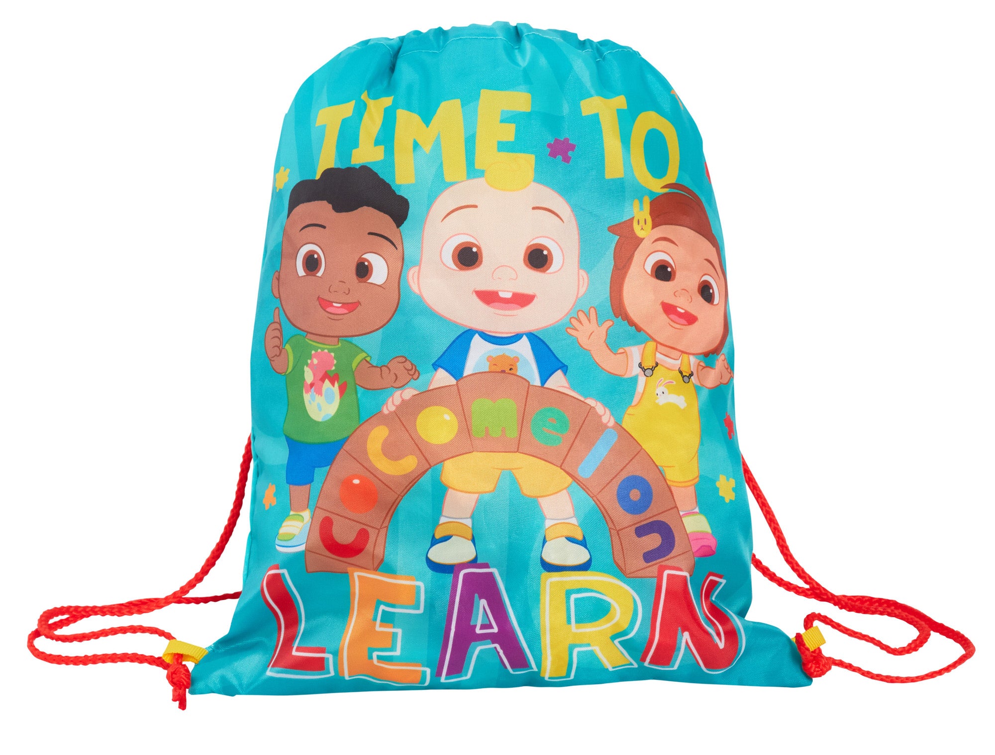 Cocomelon Drawstring Gym Bag Boys Girls JJ Trainer Swim Bag Nursery Backpack