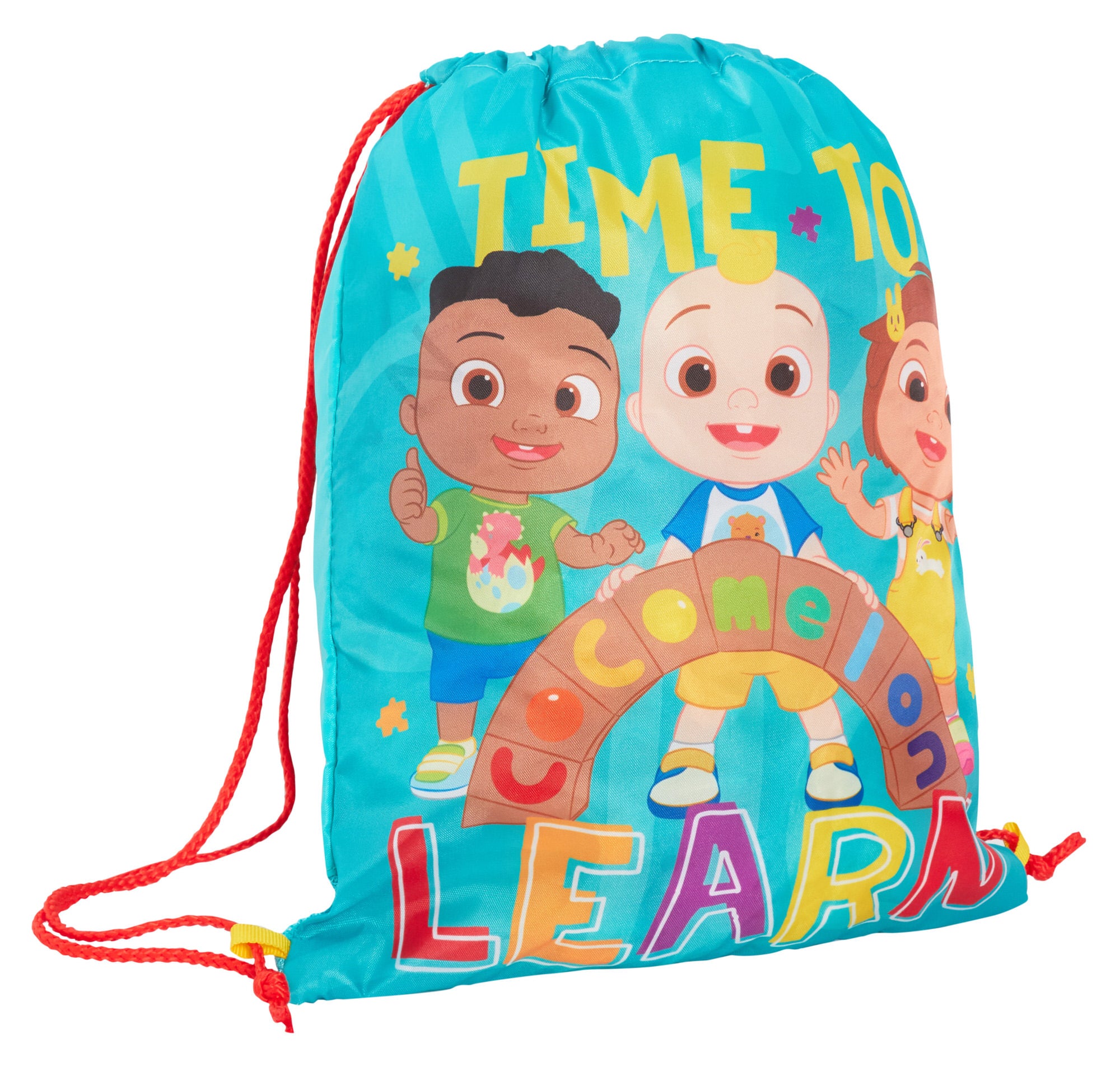 Cocomelon Drawstring Gym Bag Boys Girls JJ Trainer Swim Bag Nursery Backpack