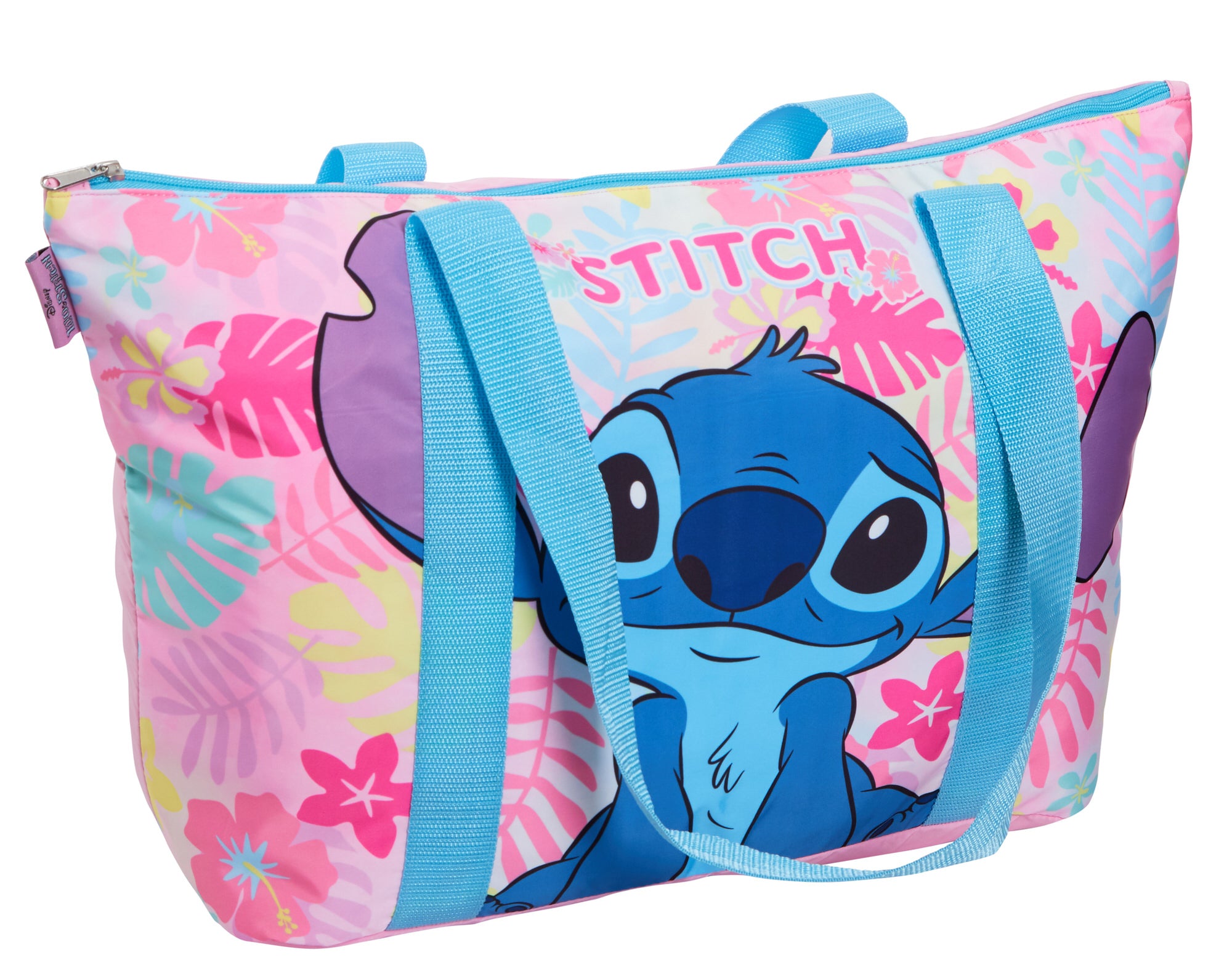 Disney Stitch Bag Large Tote Bag Fully Lined Zipped Shopping or Travel Beach Bag