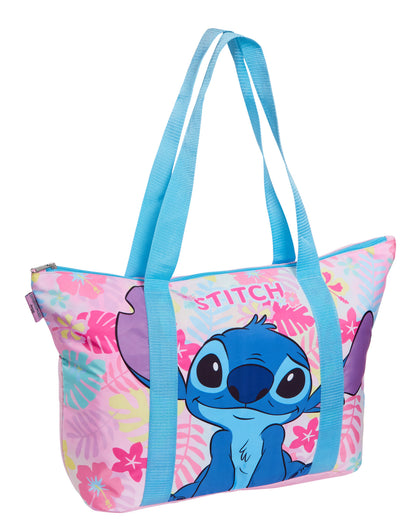Disney Stitch Bag Large Tote Bag Fully Lined Zipped Shopping or Travel Beach Bag
