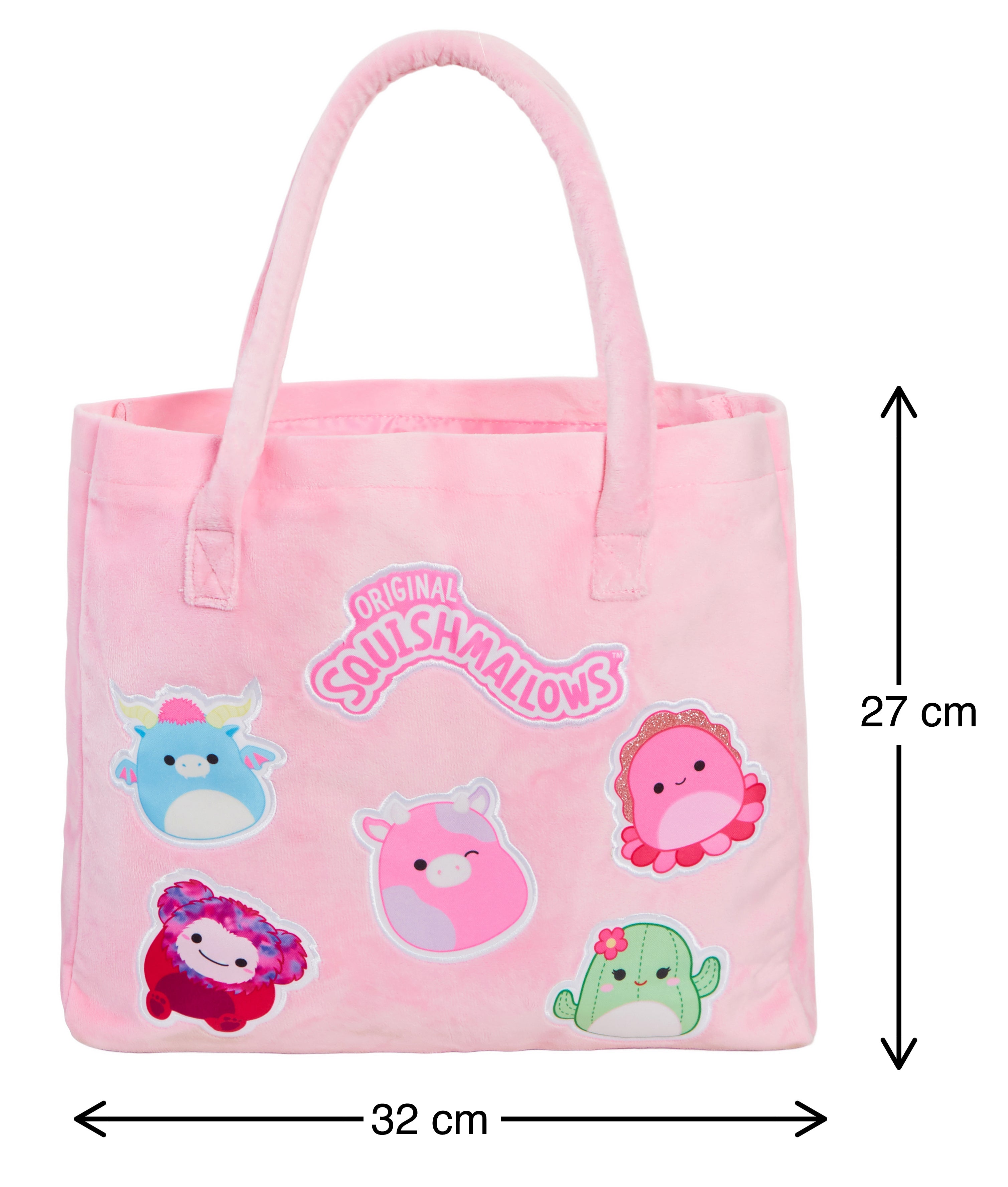 Squishmallows Tote Bag Girls Kids Plush Travel Shopper Overnight Shouder Bag