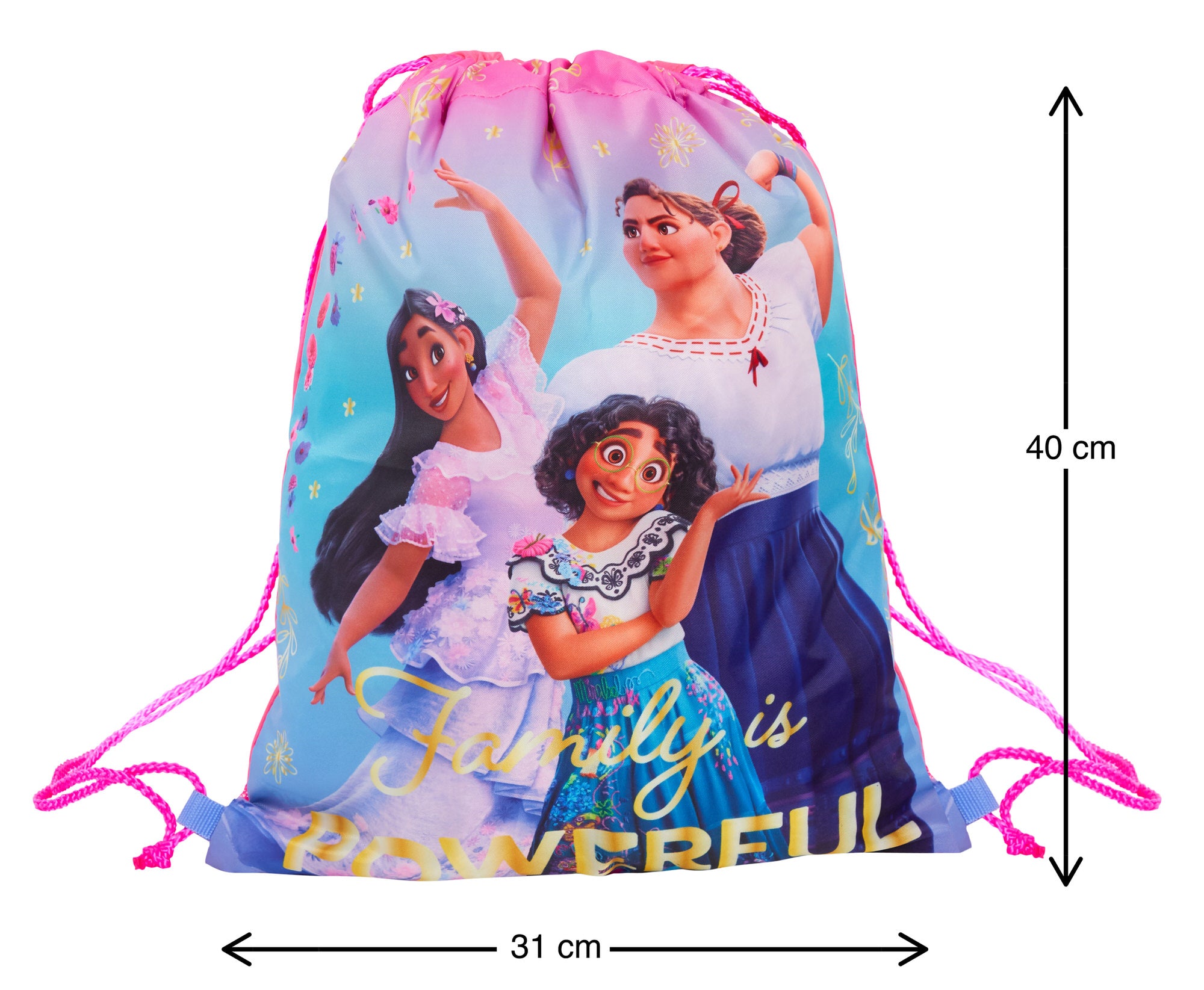 Disney Encanto Drawstring Gym Bag Mirabel Trainer Swim Bag Kids Nursery Backpack