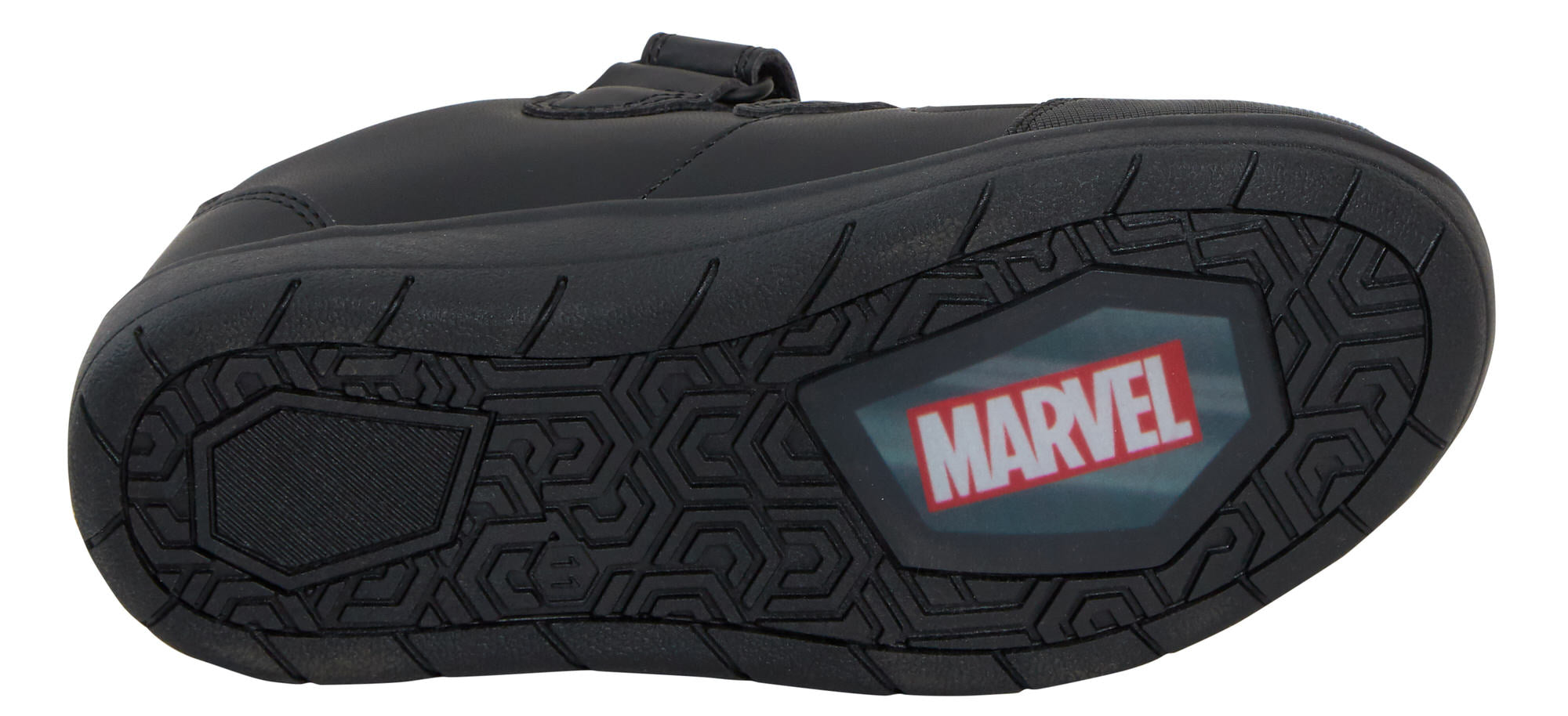 Marvel Avengers Boys School Shoes Kids Black Trainers Shoes Easy Touch Fastening