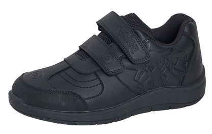 Pokemon Boys School Shoes Pikachu Black Trainers Shoes Easy Touch Fastening