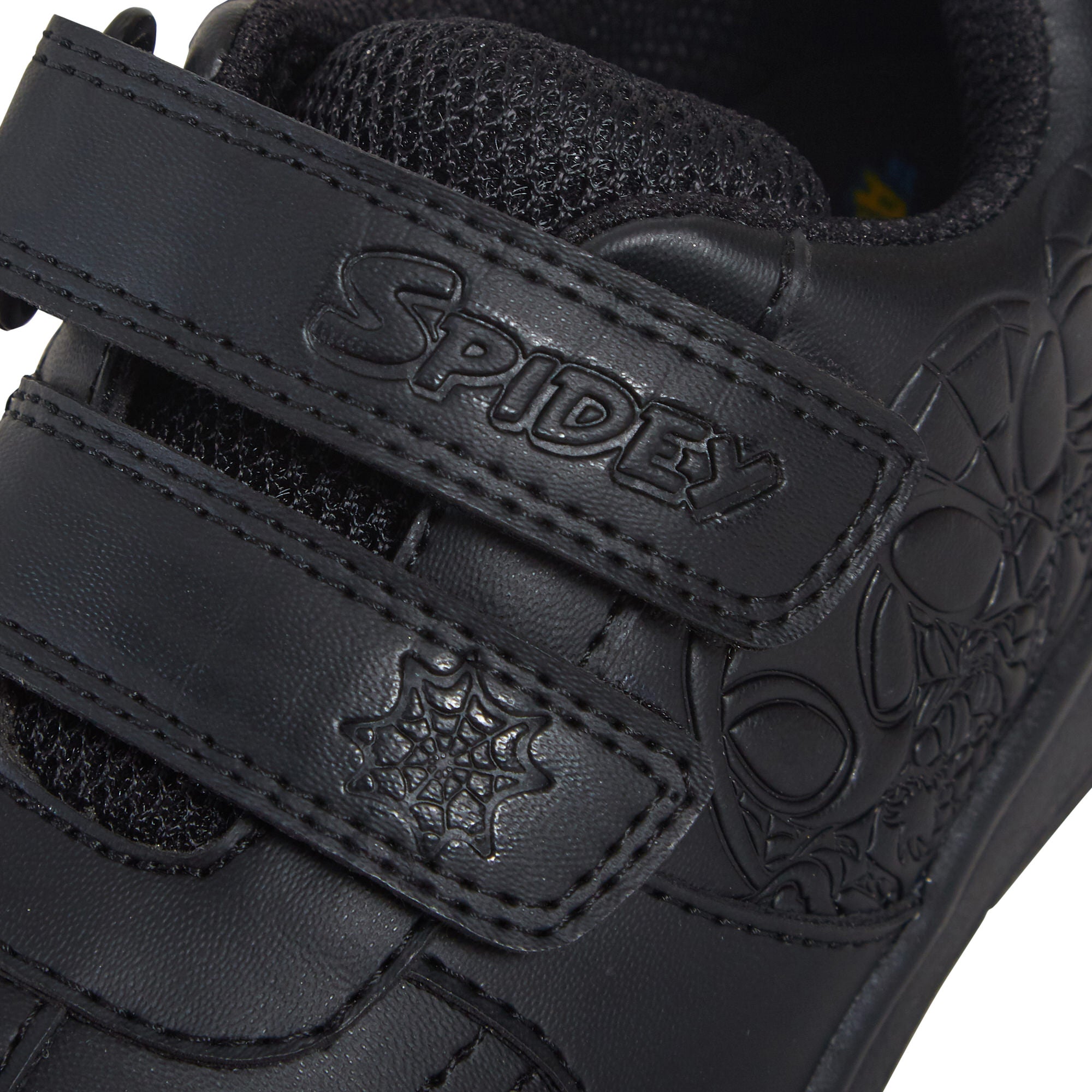 Spidey and His Amazing Friends Boys School Shoes Black Shoe Easy Touch Fastening