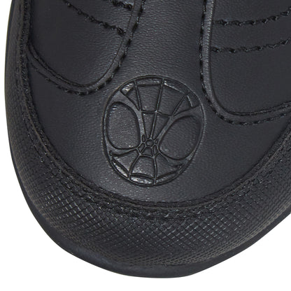 Spidey and His Amazing Friends Boys School Shoes Black Shoe Easy Touch Fastening