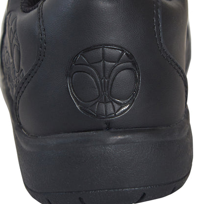 Spidey and His Amazing Friends Boys School Shoes Black Shoe Easy Touch Fastening