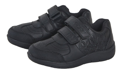 Spidey and His Amazing Friends Boys School Shoes Black Shoe Easy Touch Fastening