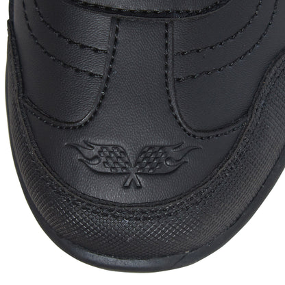 Hot Wheels Boys School Shoes Racing Car Black Shoe Easy Touch Fastening Trainers