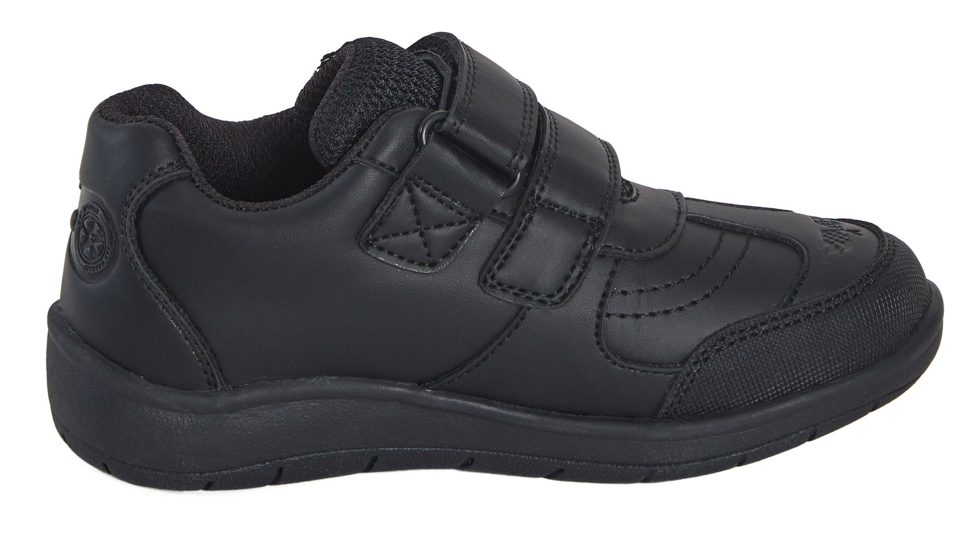 Hot Wheels Boys School Shoes Racing Car Black Shoe Easy Touch Fastening Trainers