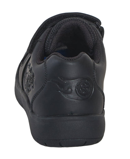 Hot Wheels Boys School Shoes Racing Car Black Shoe Easy Touch Fastening Trainers