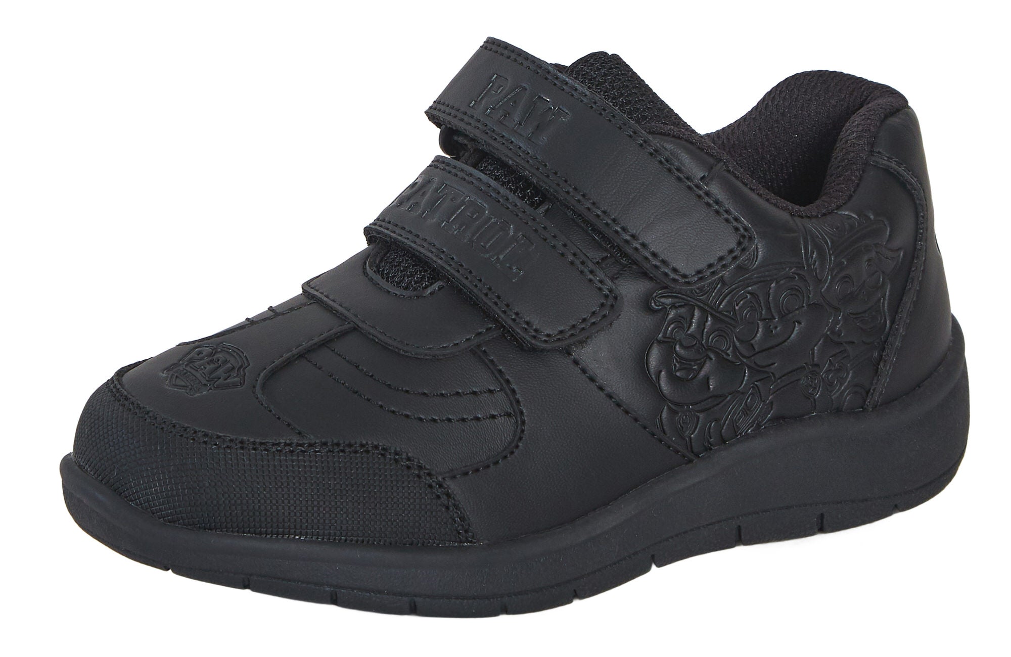 Paw Patrol Boys School Shoes Chase Marshall Black Shoes Easy Touch Fastening