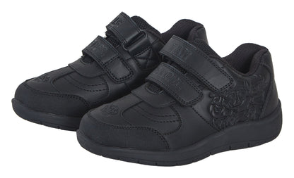 Paw Patrol Boys School Shoes Chase Marshall Black Shoes Easy Touch Fastening