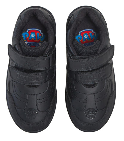Paw Patrol Boys School Shoes Chase Marshall Black Shoes Easy Touch Fastening