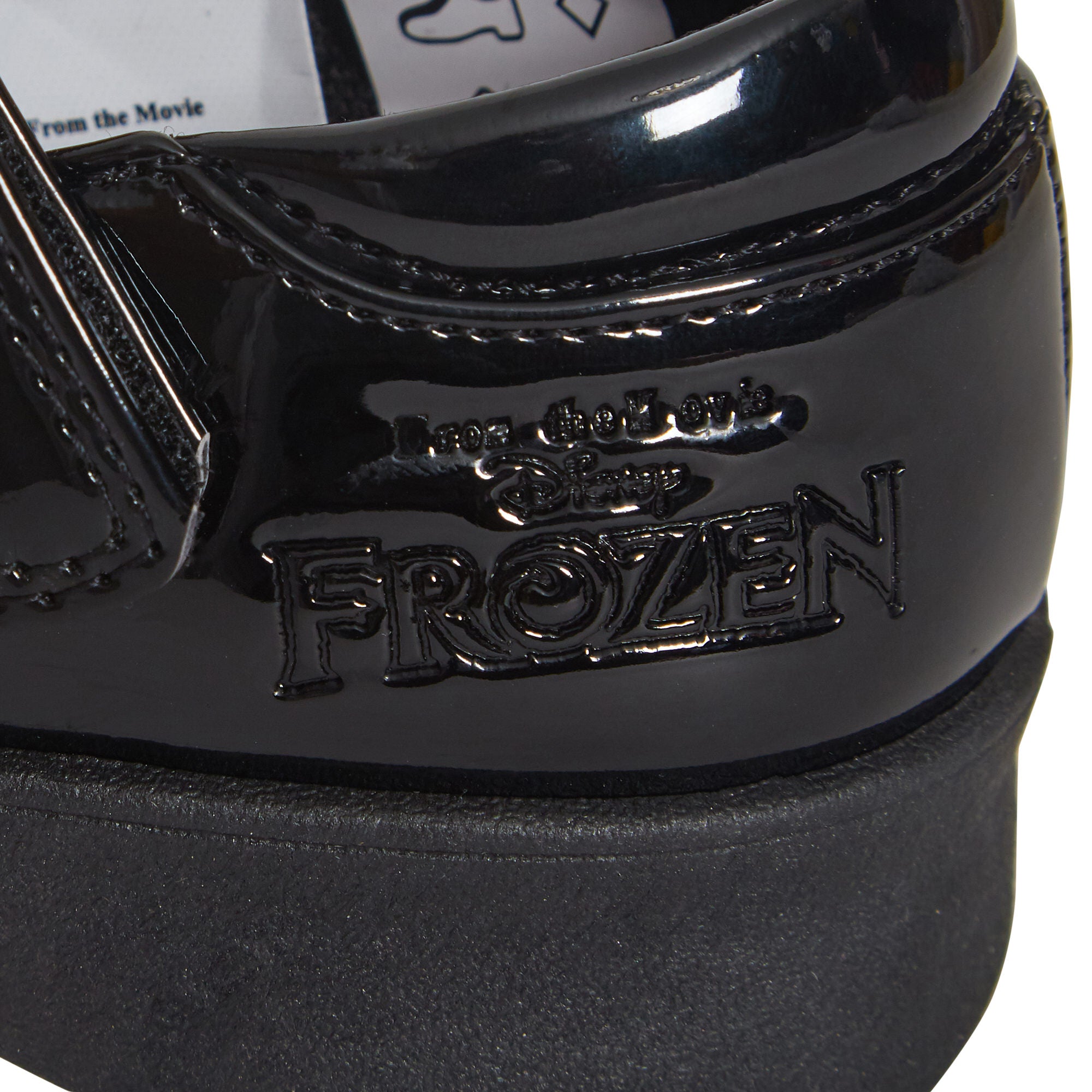 Girls Disney Frozen School Shoes Kids Black Patent Party Shoes Easy Fastening