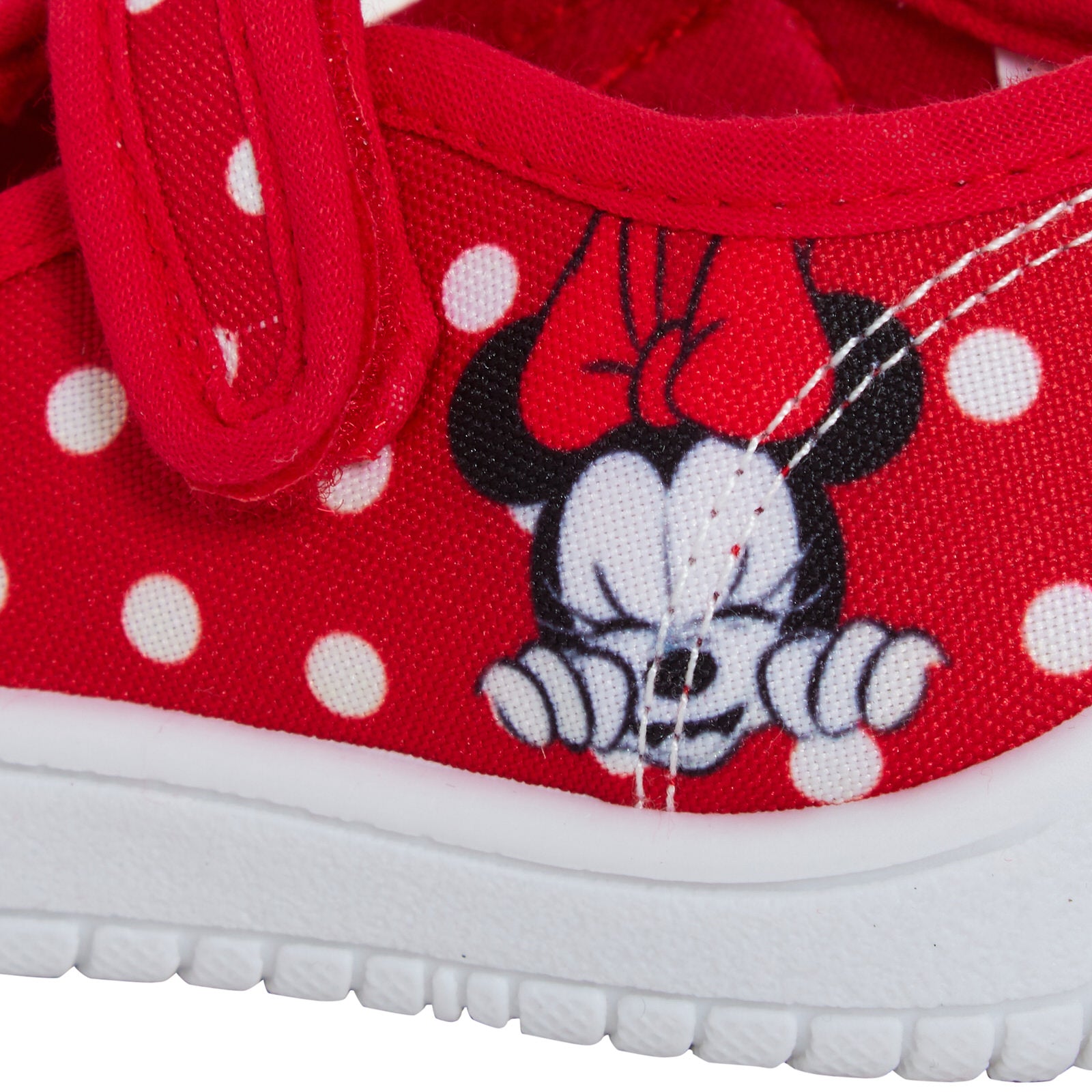Girls Disney Minnie Mouse Canvas Pumps Toddler First Walkers Plimsolls Trainers