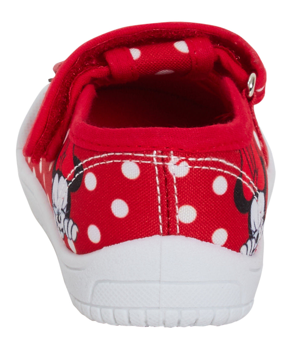 Girls Disney Minnie Mouse Canvas Pumps Toddler First Walkers Plimsolls Trainers