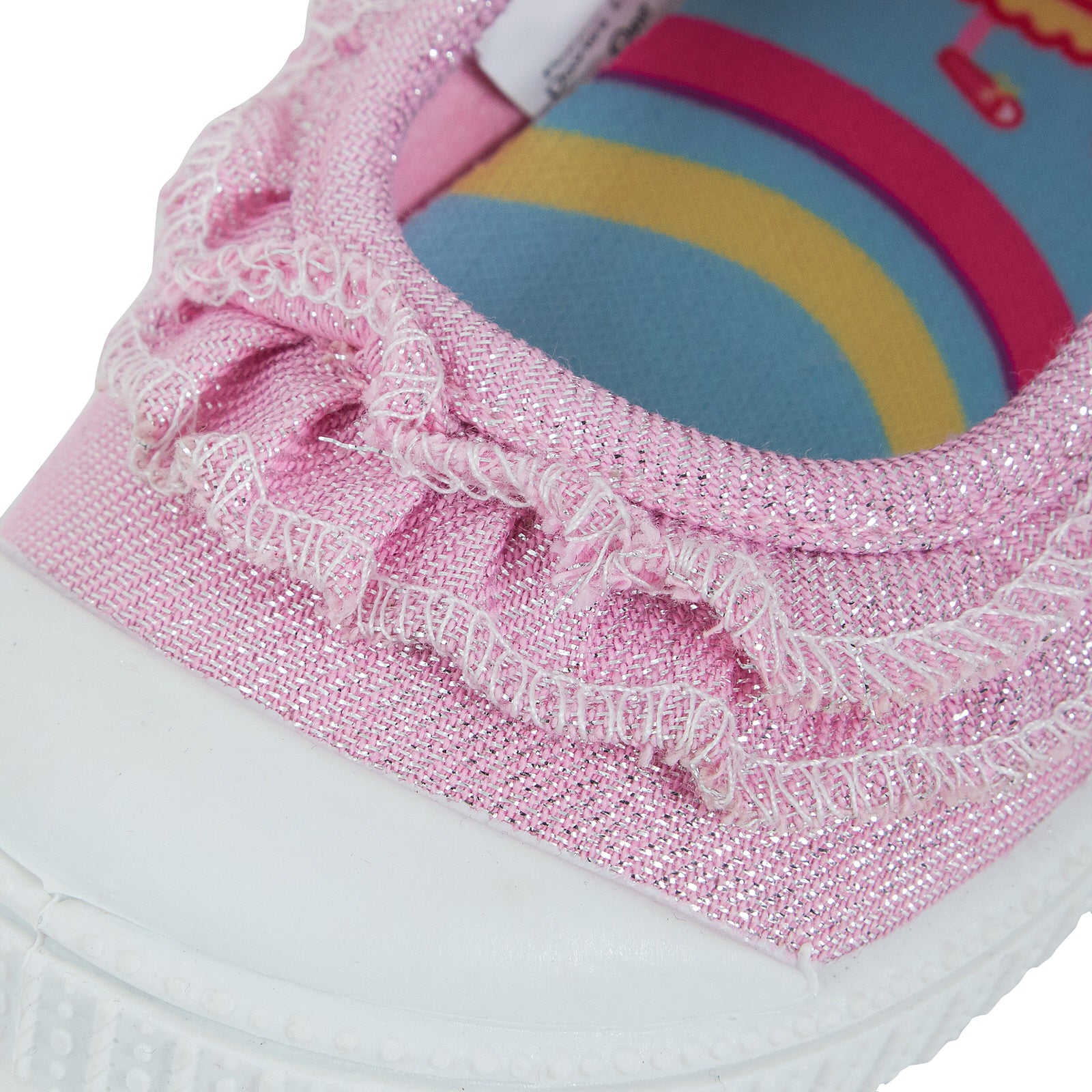 Kids Peppa Pig Canvas Pumps Girls Easy Touch Fasten Plimsolls Trainers Shoes