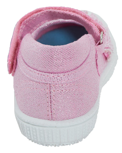 Kids Peppa Pig Canvas Pumps Girls Easy Touch Fasten Plimsolls Trainers Shoes