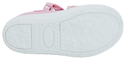 Kids Peppa Pig Canvas Pumps Girls Easy Touch Fasten Plimsolls Trainers Shoes